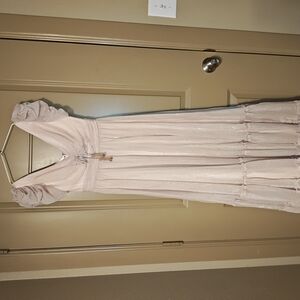 Mac Duggal Light Pink Maxi Dress